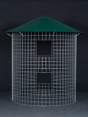  Dřevník velký 6m³  - střecha z hliníkového plechu - zelená