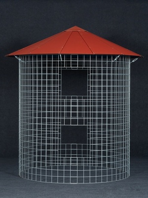 Dřevník velký 6m³ s hliníkovou střechou