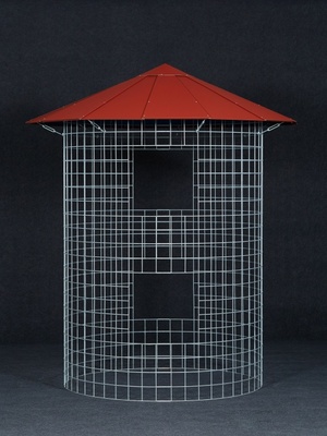 Dřevník malý 4m³ s hliníkovou střechou