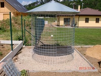 Dřevník velký 6m³ s pozinkovanou střechou