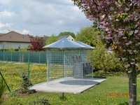 Dřevník velký 6m³ s pozinkovanou střechou