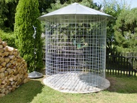 Dřevník velký 6m³ s pozinkovanou střechou