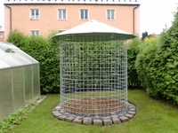 Dřevník velký 6m³ s pozinkovanou střechou