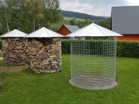 Dřevník velký 6m³ s pozinkovanou střechou