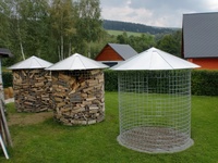 Dřevník velký 6m³ s pozinkovanou střechou