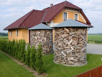 Dřevník velký 6m³ s pozinkovanou střechou