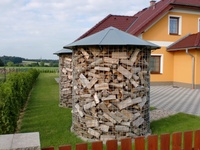 Dřevník velký 6m³ s pozinkovanou střechou