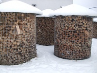 Dřevník velký 6m³ s pozinkovanou střechou