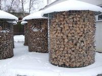 Dřevník velký 6m³ s pozinkovanou střechou