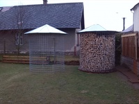 Dřevník velký 6m³ s pozinkovanou střechou