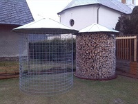 Dřevník velký 6m³ s pozinkovanou střechou