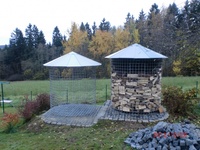 Dřevník velký 6m³ s pozinkovanou střechou