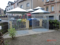 Dřevník velký 6m³ s pozinkovanou střechou