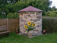 Dřevník velký 6m³ s hliníkovou střechou