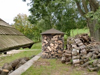 Dřevník velký 6m³ s hliníkovou střechou