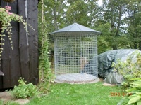 Dřevník velký 6m³ s hliníkovou střechou