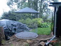 Dřevník velký 6m³ s hliníkovou střechou