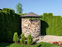 Dřevník velký 6m³ s hliníkovou střechou