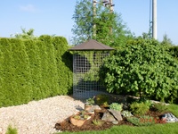 Dřevník velký 6m³ s hliníkovou střechou