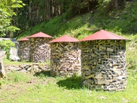 Dřevník velký 6m³ s hliníkovou střechou