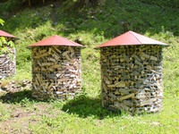 Dřevník velký 6m³ s hliníkovou střechou