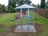 Dřevník velký 6m³ s hliníkovou střechou