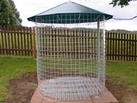 Dřevník velký 6m³ s hliníkovou střechou