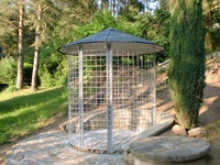 Dřevník velký 6m³ s hliníkovou střechou