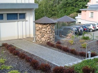 Dřevník velký 6m³ s hliníkovou střechou