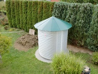 Dřevník velký 6m³ s hliníkovou střechou