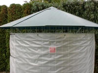 Dřevník velký 6m³ s hliníkovou střechou