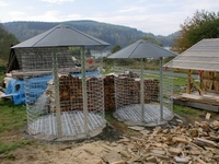 Dřevník velký 6m³ s hliníkovou střechou