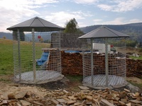 Dřevník velký 6m³ s hliníkovou střechou