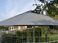 Dřevník velký 6m³ s hliníkovou střechou