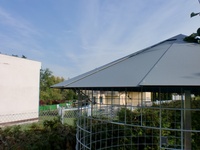 Dřevník velký 6m³ s hliníkovou střechou