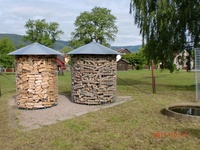 Dřevník malý 4m³ s pozinkovanou střechou