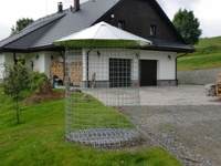 Dřevník malý 4m³ s pozinkovanou střechou