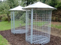 Dřevník malý 4m³ s pozinkovanou střechou