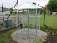 Dřevník malý 4m³ s pozinkovanou střechou