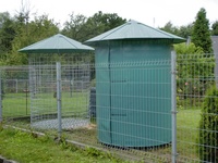 Dřevník malý 4m³ s hliníkovou střechou