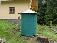 Dřevník malý 4m³ s hliníkovou střechou